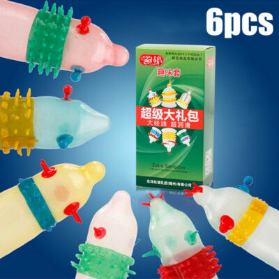 Special Adult Sensitive Orgasm Latex Condoms Dotted Ribbed Stimulate Vaginal -image