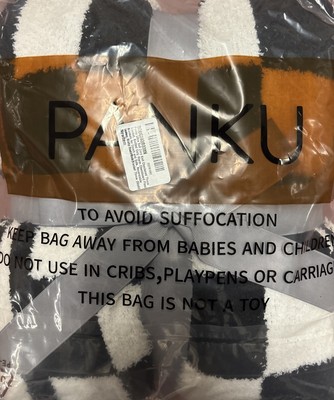 panku ultra soft cozy knit checkered throw blanket -image