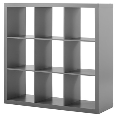Better Homes & Gardens 9-Cube Storage Organizer Gray Easy To Assemble Practical-image