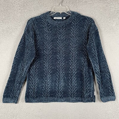 Orvis Chenille Sweater Womens Size M Long Sleeve Super Soft Warm Cozy Cabincore-image