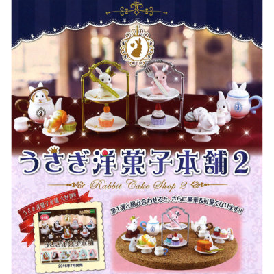 Rabbit Sweets Shop 2 Mini Figure Usagi Bunny Tea Time Party-image