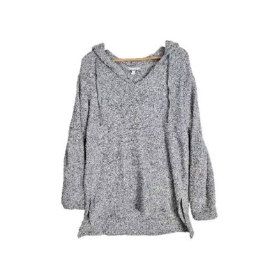 New Pajamagram Hoodie  Womens Size Medium Pullover Gray Warm Cozy Soft Fleece -image