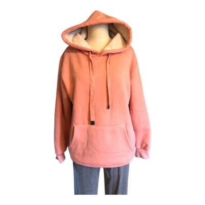 NWOT Cozy Pink Fully Lined Hoodie Women’s Size Medium-image