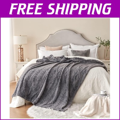 Elegant Oversized Faux Fur Blanket - Extra Cozy 60