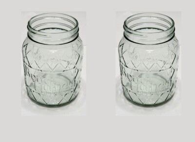 Better Homes and Gardens Clear Pint Mason Canning Jar Set of 2 No Lids-image