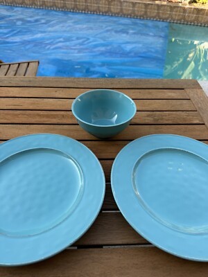 Pier 1  MARTILLO TURQUOIS 2 Dinner  Plates 11