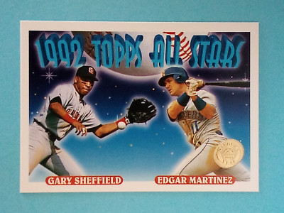 1993 Topps Rockies Inaugural Gary Sheffield Edgar Martinez Mariners #403 ⚾-image