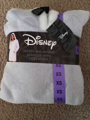 Disney Mickey and Minnie Lounger with Cozy Hood Womens Purple-image