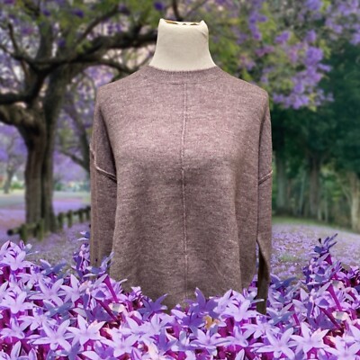 NWT Legendary Outfitters Ladies' Soft & Cozy Crewneck Sweater Purple Size Large-image