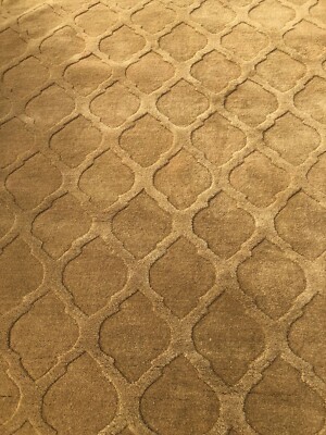 Natural Tile Design Tufted 5x8ft 100% Wool Area Rug High Pile Pier1 Imports-image
