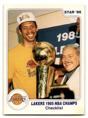 1985-86 Star Lakers Champions You Choose Complete Your Set Magic Kareem #1-18-image