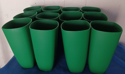 NEW! Mainstays Set of 12 Cups 26 oz Tumblers red Square BPA Free Plastic-image