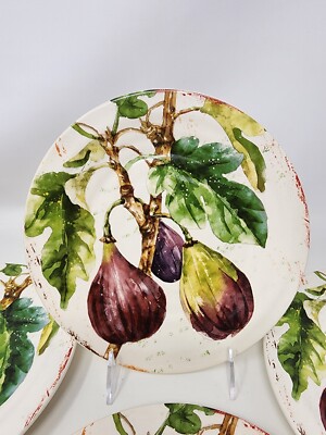 Pier 1 Imports Verona 9” Salad / Luncheon Plate Dates Replacement Botanical -NEW-image