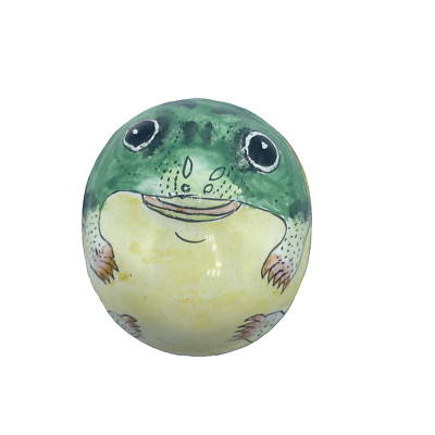 Kyckelhahn Imports Hand Painted Enamel on Copper Frog Toad Trinket Jewelry Box-image