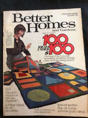 Better Homes & Gardens July 1975.  do it yourself remodeling storage crafts-image
