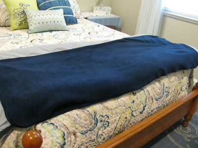 Royal Blue Supersoft Throw Blankets-Lightweight-60”x50”-Cozy for Great Nap.-image