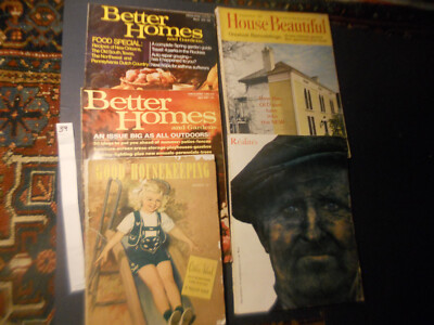 MCM 5 Lot Magazines Lots ADS BETTER HOMES & GARDENS 1964 1946 Good Housekeeping-image