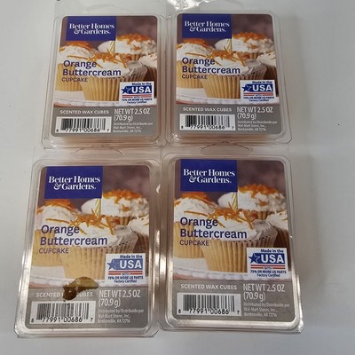 Better Homes & Garden - Orange Buttercream Cupcake Scented Waxed Cubes 4 CT Pks-image