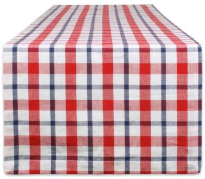 Design Imports American Plaid Table Runner 14