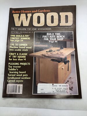 Better Homes And Gardens Wood Magazine Sept 1990 Toy Tractor Necklace Workbench-image