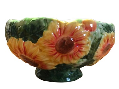 AAA Imports  Ceramic Sunflower Vase Bowl Planter-image