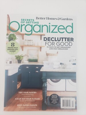 Better Homes & Gardens Secrets of Getting Organized September 2022 Magazine -image