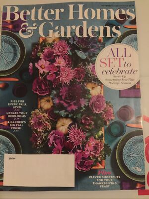 Better Homes And Gardens Magazine November 2021, New 108 PAGES FREE SHIPPING-image