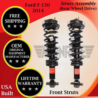 Monroe Genuine OEM Front Struts For 2014 Ford F150 2WD Lifetime Warranty-image