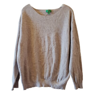 dip Sweater Gray Comfort Cozy Pullover Women's XL-image