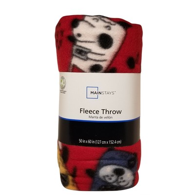DOGS Print Fleece Throw Blanket 50