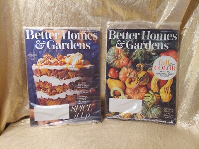 Lot Of 2 Better Homes And Gardens Magazine Fall 2018 Recipes Decor Ideas New-image