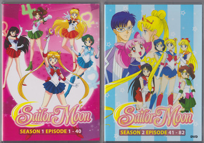 Sailor Moon COMPLETE Season 1 &2 (All 82 Episodes) 90's English DIC Dubbed 6 DVD-image