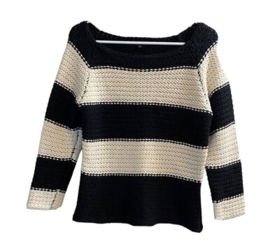 Sanctuary Sweater Womens Size Small Wool Blend Striped Pullover Top Cozy Comfort-image