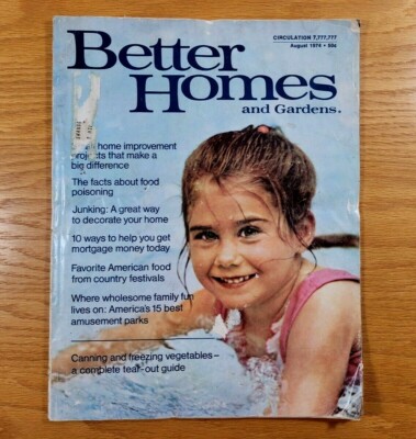 BETTER HOMES AND GARDENS Magazine Vintage Issue From August 1974-image