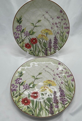 Pier 1 Imports Botanical Garden Earthenware Floral 9