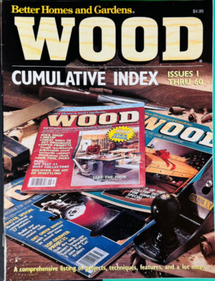 Wood Magazines * Cumulative Index for Issues 1 Thru 60 - Like New Condition-image