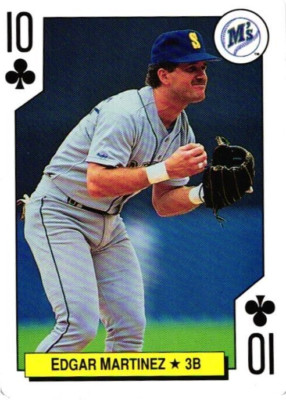 Edgar Martinez 1992 Baseball All-Stars Seattle Mariners Playing Card-image