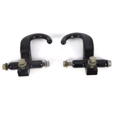 99-06 Genuine GM Complete Front Tow Hook Set Pair Black OEM-image