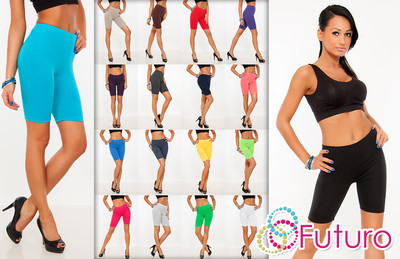 Cotton Leggings 1/2 Length Over-Knee Shorts Active Sport Dance Cycling LK-image