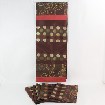 Pier 1 Imports Autumn 6 Polka Dot Placemats 14x20