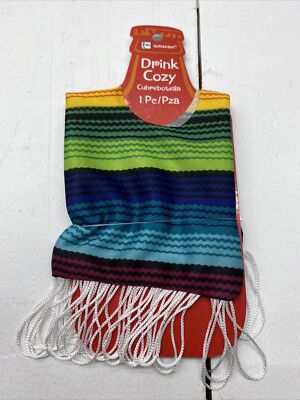 AMSCAN MEXICAN FIESTA CINCO FABRIC DRINK COZY NEW-image