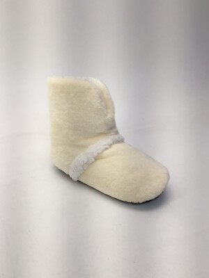 Soft & Cozy Plush Bootie With Sherpa Trim - Size Medium-image