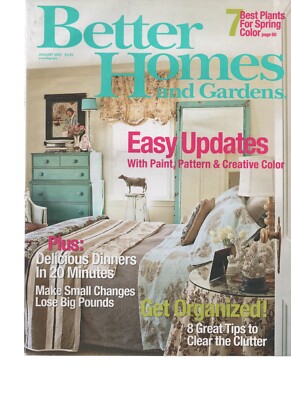 BETTER HOMES & GARDENS Magazine, JANUARY 2007, EASY UPDATES: PAINT PATTERN COLOR-image