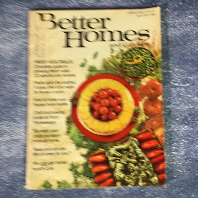 VTG Better Homes & Gardens Magazine April 1974 Recipes Guide To Grow Vegetables-image