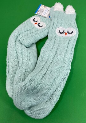Women's Lurex Critter Slipper Sock L/XL Size 8-10 Cozy Loungewear-image