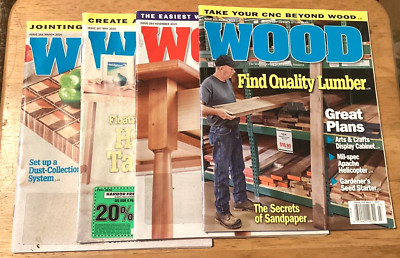 Wood Magazine Better Homes and Garden Lot of 4 from 2019 & 2020-image