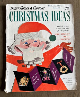 1953 BETTER HOMES & GARDENS Christmas Ideas Magazine-image