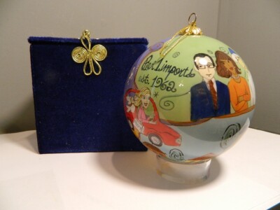 Pier 1 Imports 50 Years Christmas Glass Ornament 2012 -image