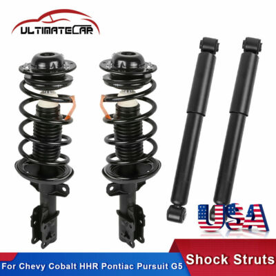 4Pcs Front+Rear Complete Shocks Struts For Chevy Cobalt HHR Pontiac Pursuit G5-image