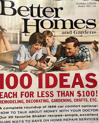 Better Homes & Gardens Magazine October 1965 - 